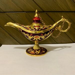 Gold And Purple Medium Genie Lamp